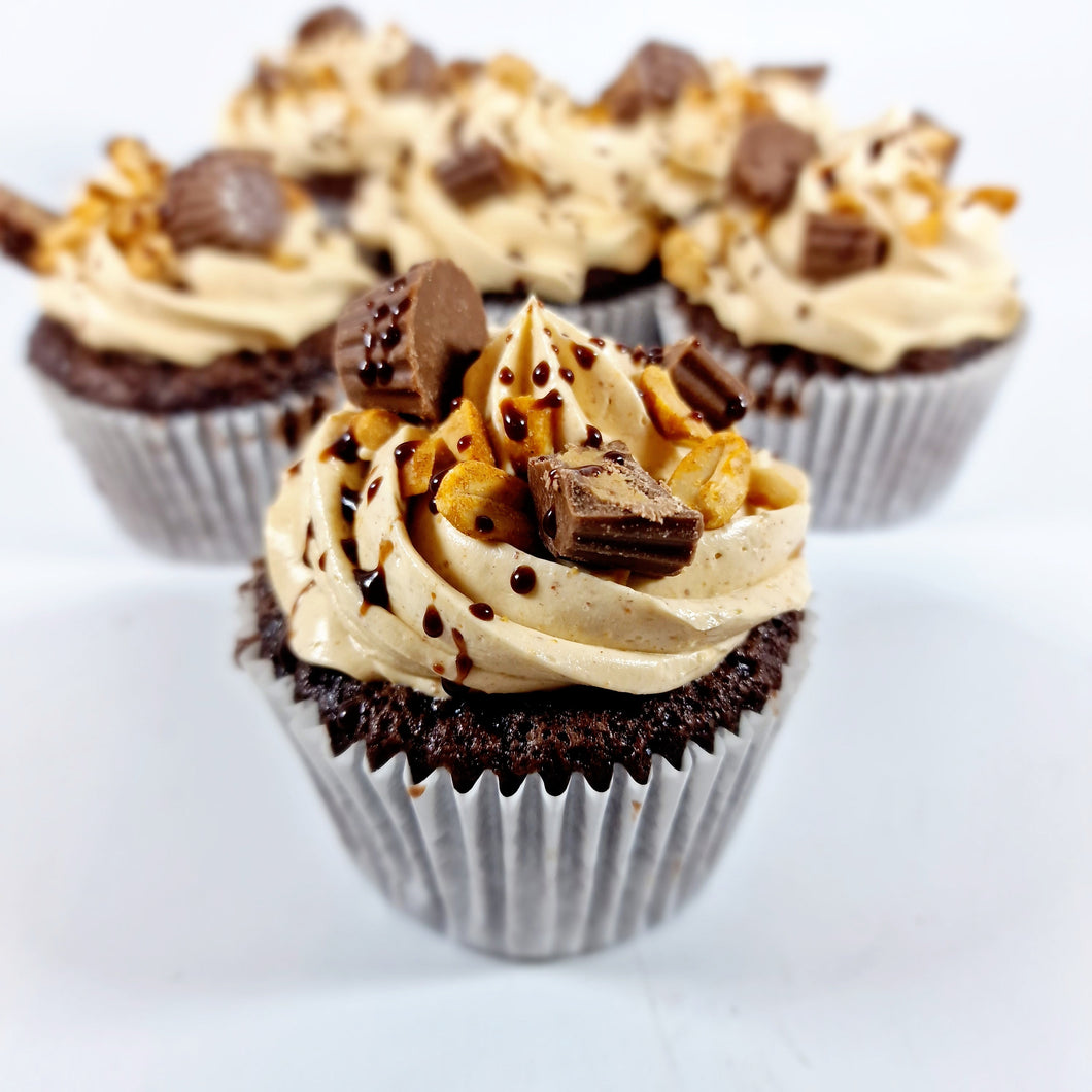 Peanut butter / Reese's pieces cupcakes