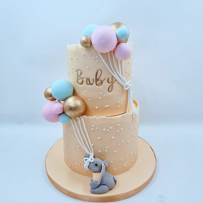 Gender Neutral Baby shower cake