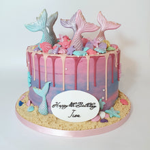 Load image into Gallery viewer, Mermaid cake
