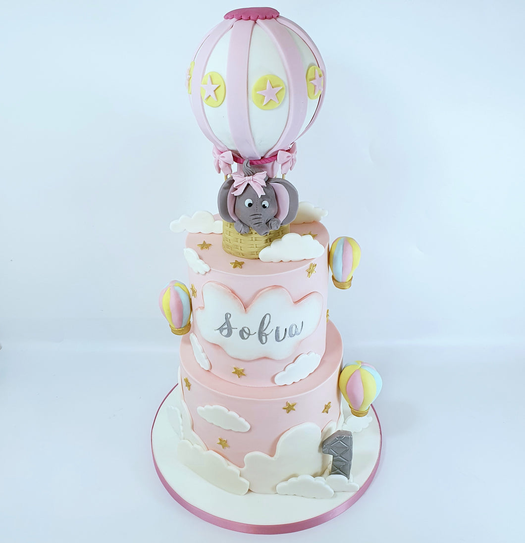 Hot air balloon cake