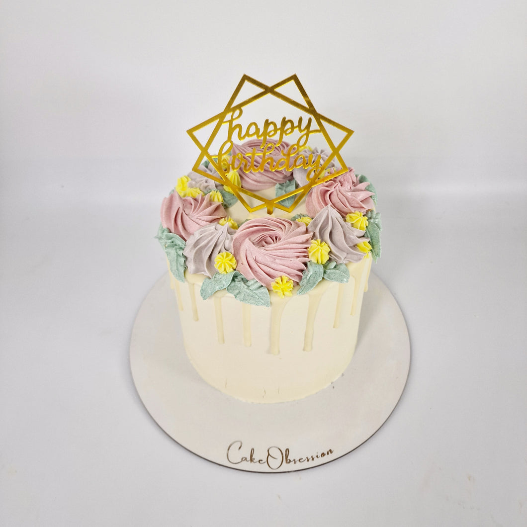 Cake with flowers