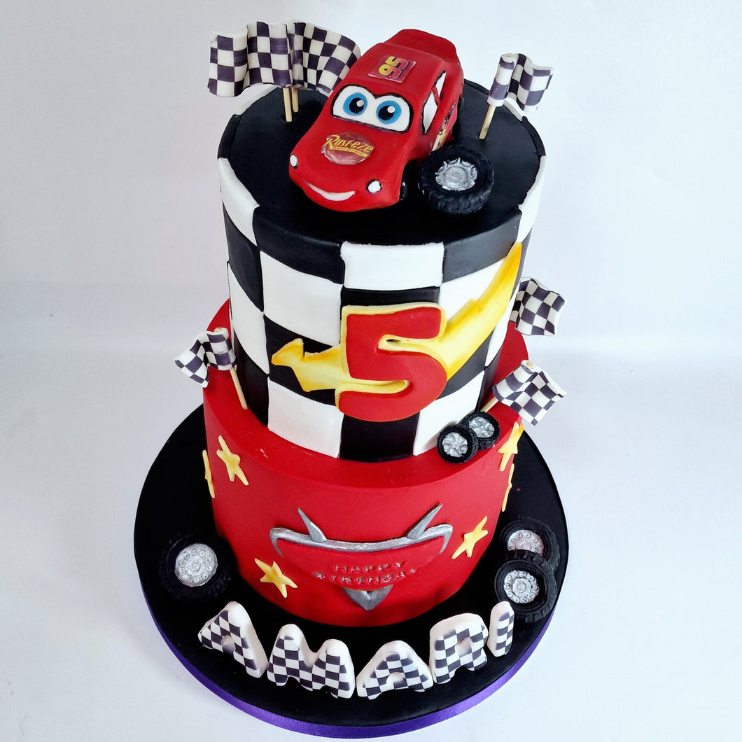 Lightning McQueen birthday cake